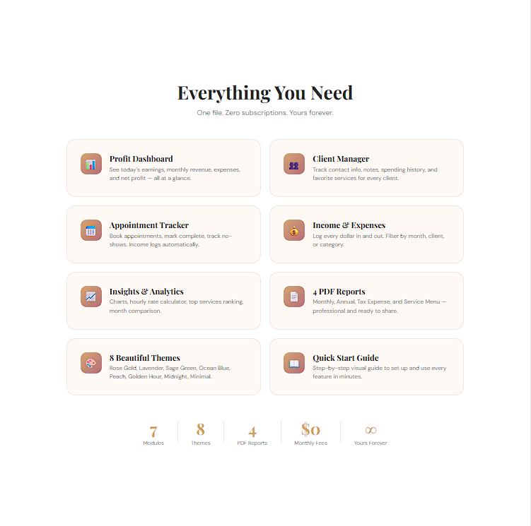 Beauty Business Hub — All-in-One Business Management Tool