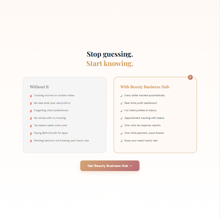 Beauty Business Hub — All-in-One Business Management Tool