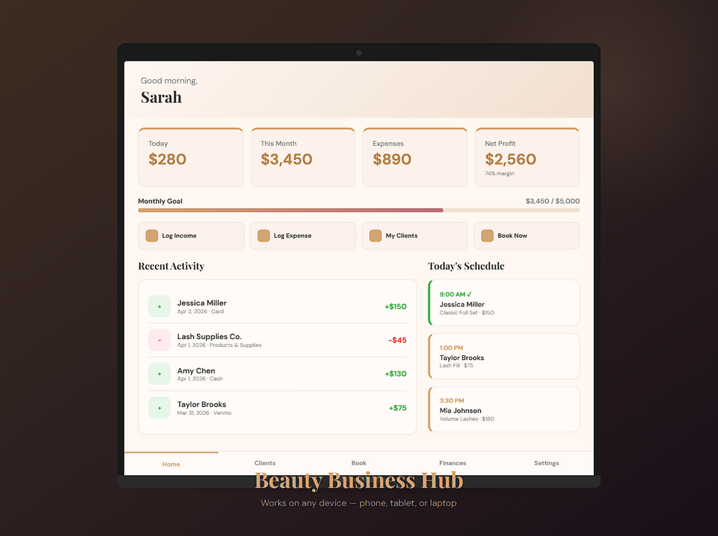 Beauty Business Hub — All-in-One Business Management Tool