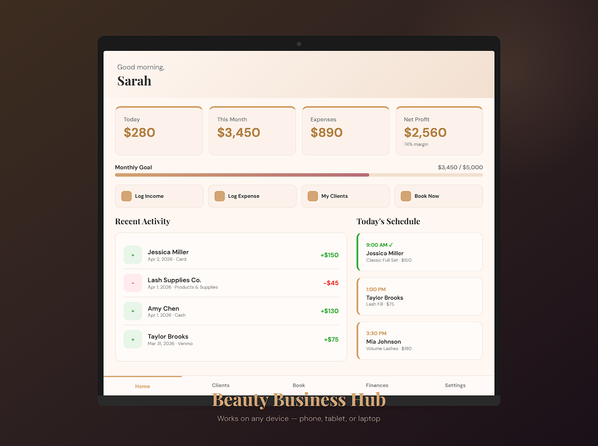 Beauty Business Hub — All-in-One Business Management Tool