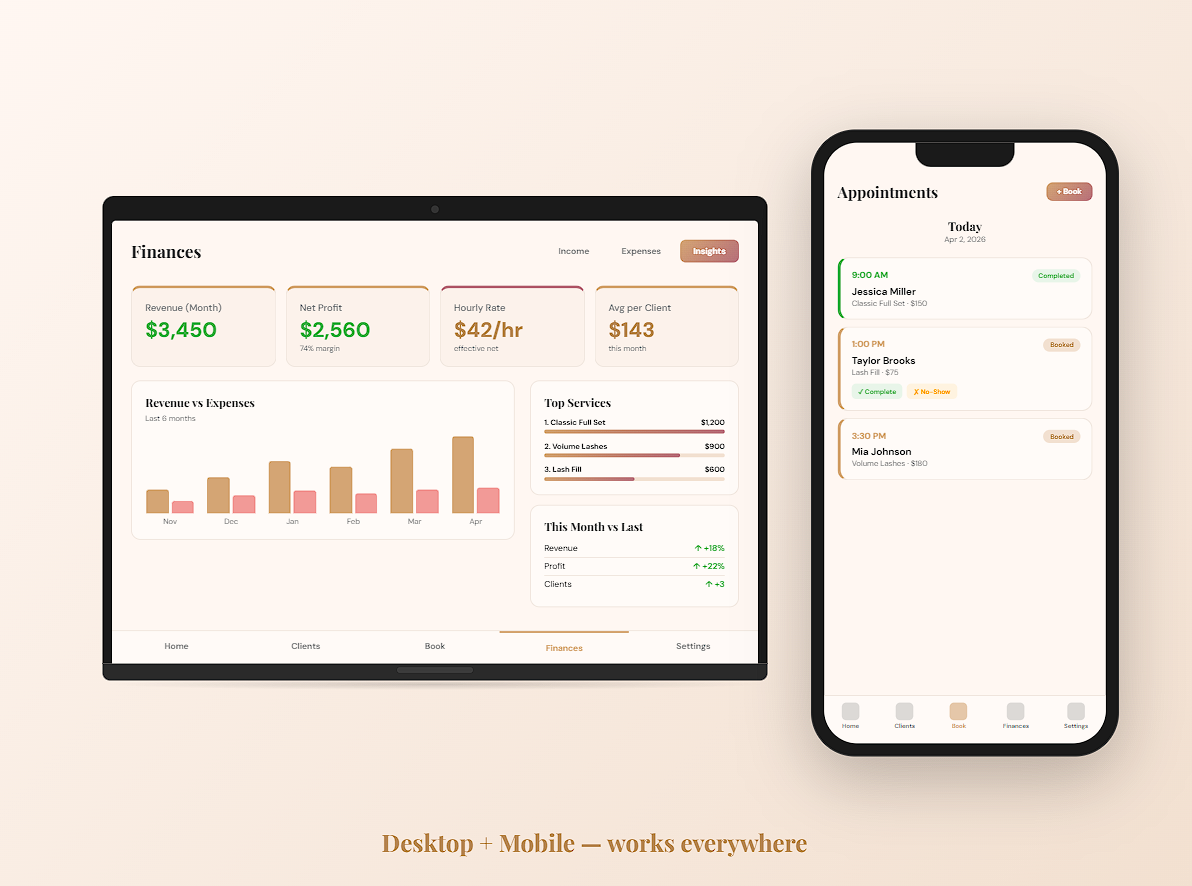 Beauty Business Hub — All-in-One Business Management Tool